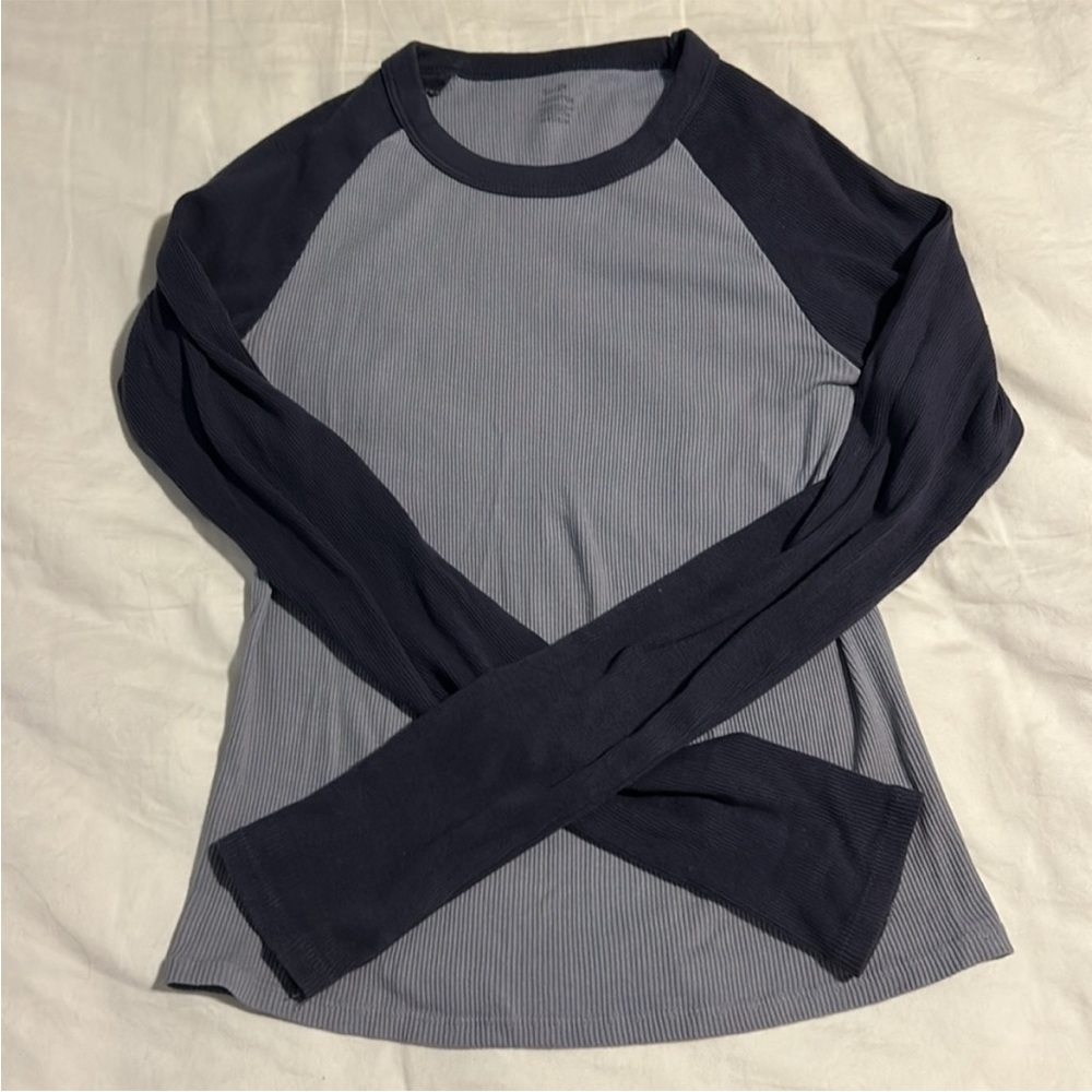 Brandy Melville Blue Long Sleeve Top
